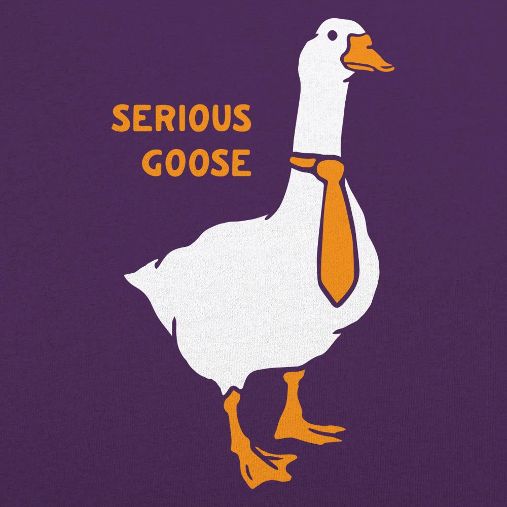 Serious Goose Wearing a Necktie