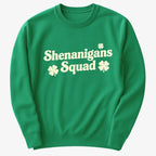 Shenanigans Squad St. Patrick's Day Four Leaf Clover Design