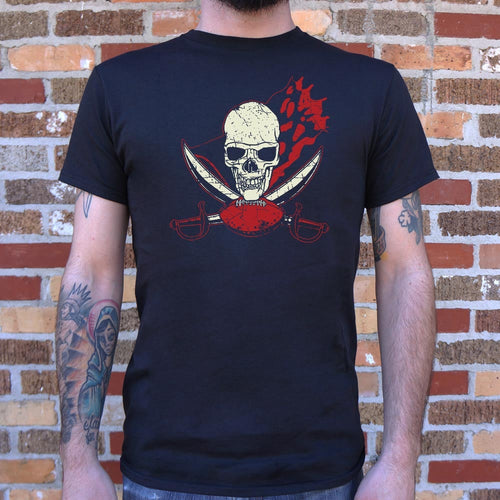 Skull And Swords Pirate Skeleton with Crossed Blades