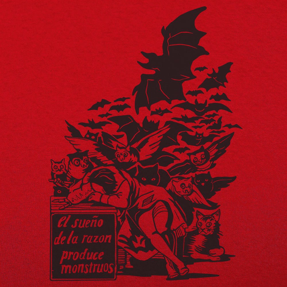 Sleep of Reason Produces Monsters. Goya Art with Owls and Bats
