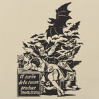 Sleep of Reason Produces Monsters. Goya Art with Owls and Bats
