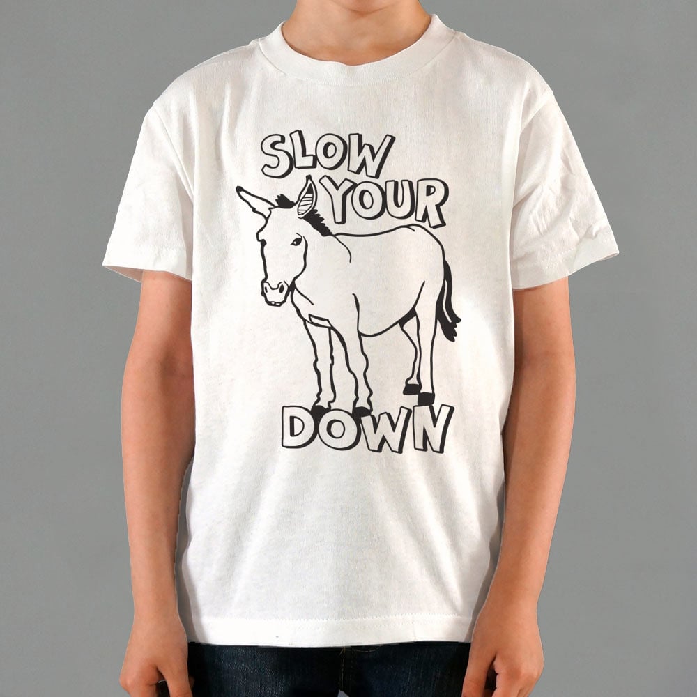 Slow Your Ass Down Donkey Pun Design