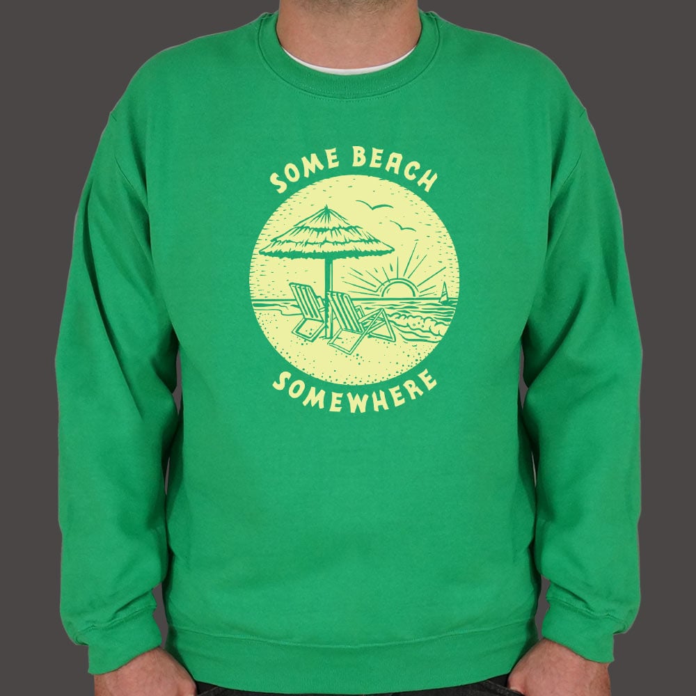 Some Beach Somewhere Funny Graphic