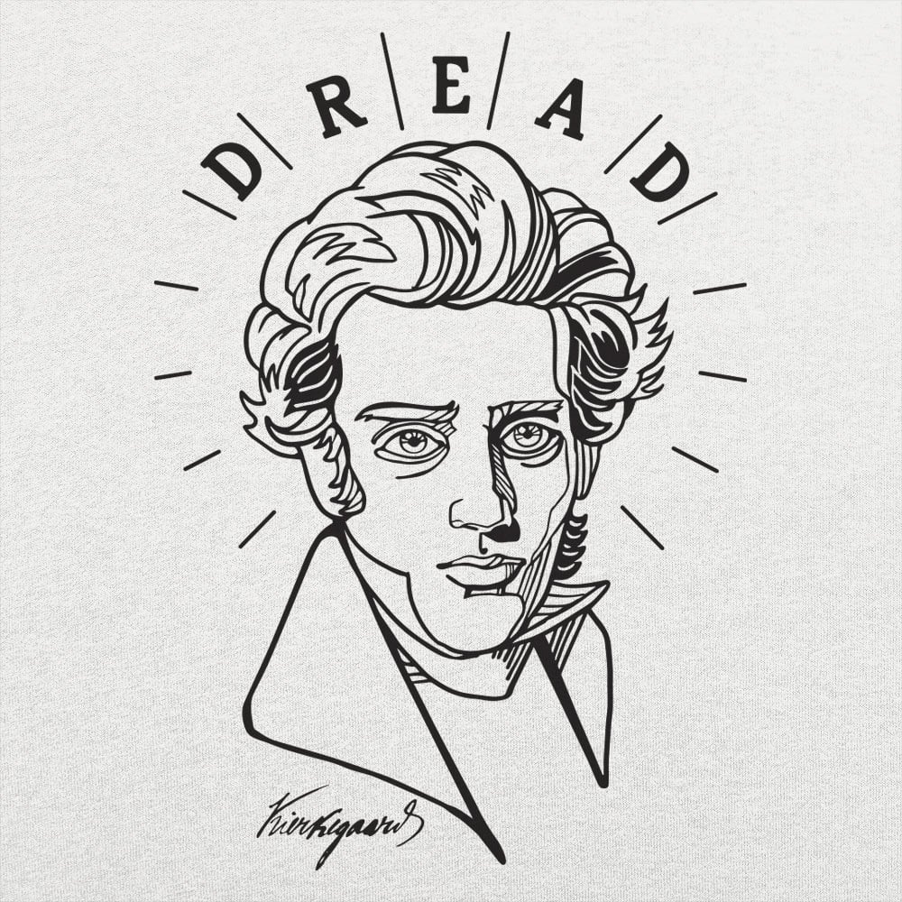 Kierkegaard Dread Portrait Illustration