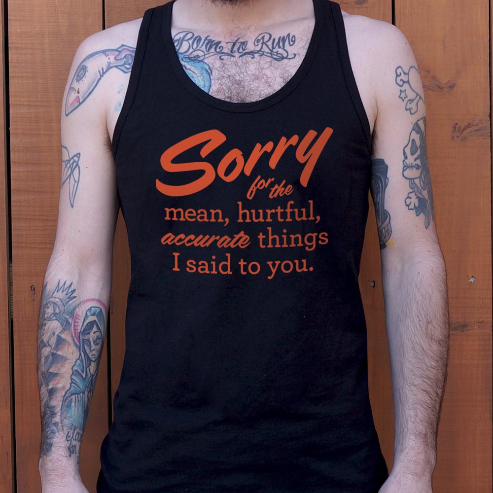 Sorry for the Mean Hurtful Accurate Things I Said to You