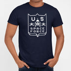 US Space Force Retro 8-Bit  Alien Invaders Graphic