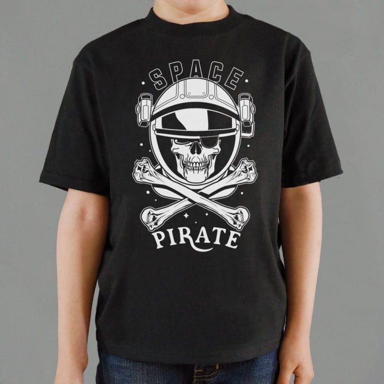 Space Pirate Skull and Crossbones Graphic