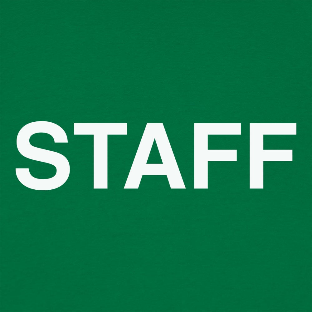 Staff Bold Print for Security and Event Crews
