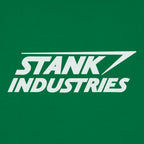 Stank Industries Superhero Company Parody Logo