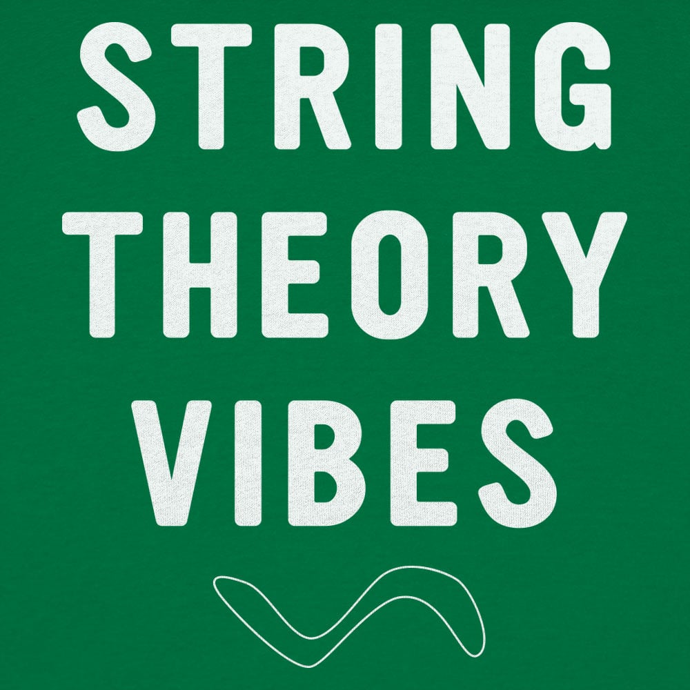 String Theory Vibes Physics Wave Design