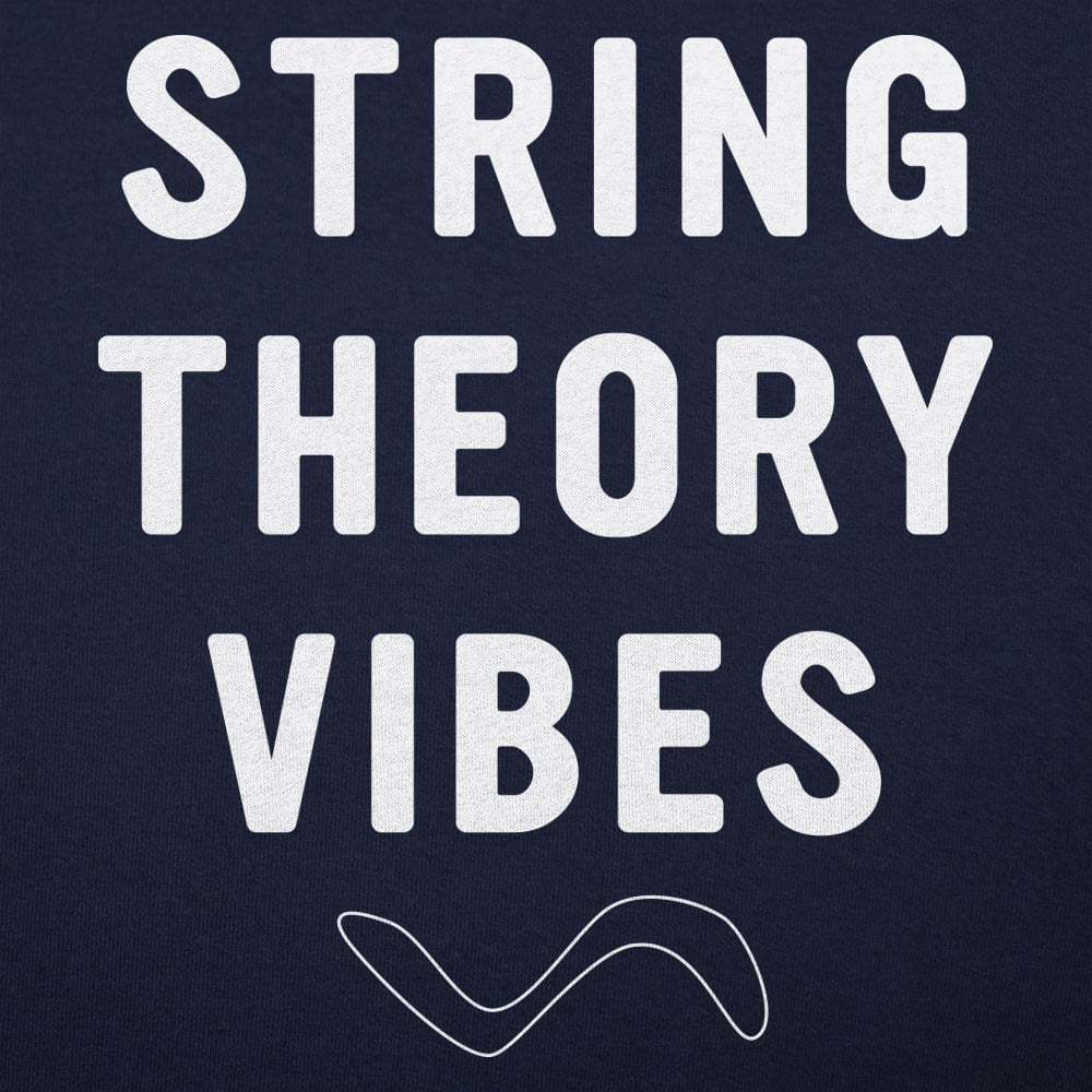 String Theory Vibes Physics Wave Design