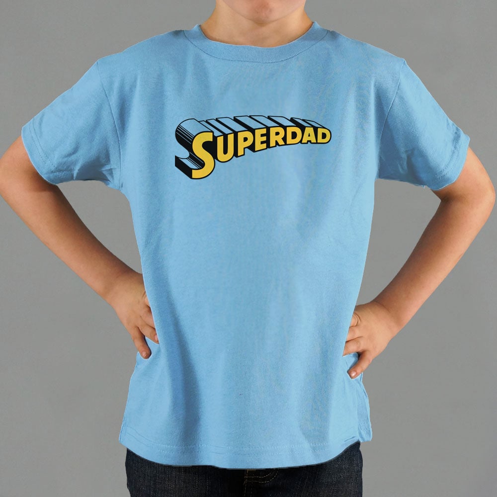 Superdad Comic Book Superhero Logo