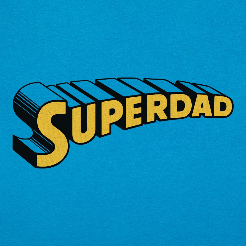 Superdad Comic Book Superhero Logo