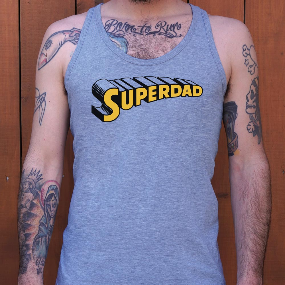 Superdad Comic Book Superhero Logo