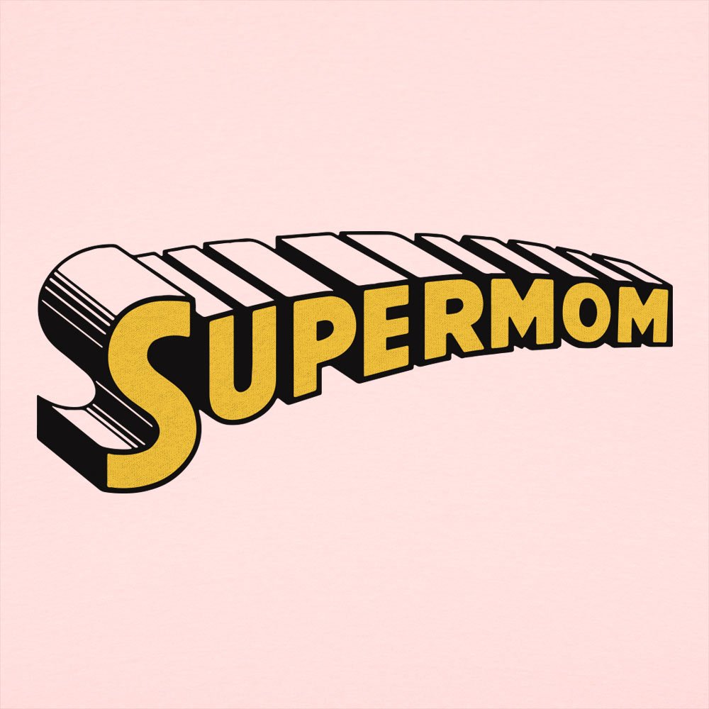 Supermom Comic Book Superhero Logo