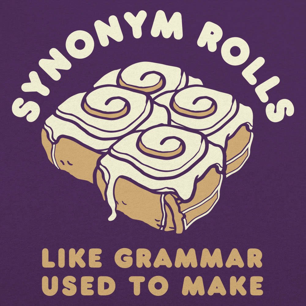 Synonym Rolls Frosted Cinnamon Rolls Grammar Pun