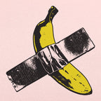 Taped Banana Duct Tape Wall Art Parody