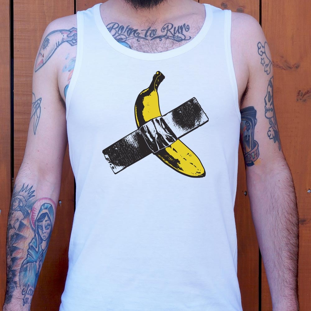 Taped Banana Duct Tape Wall Art Parody