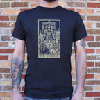 Tarot Chariot Card with Armored Knight and Sphinxes