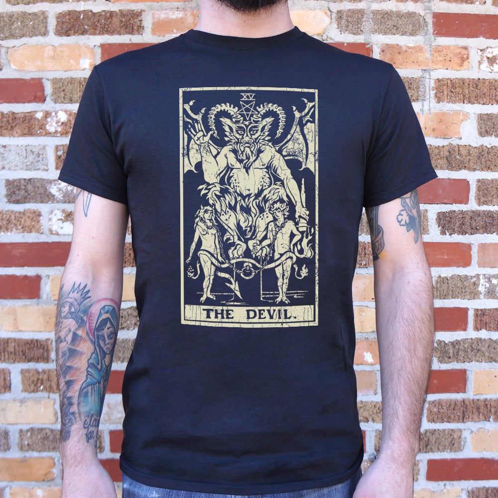 Tarot Devil Card. The Devil Baphomet Tarot Design