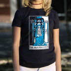 Tarot High Priestess Card with Moon and Pillars