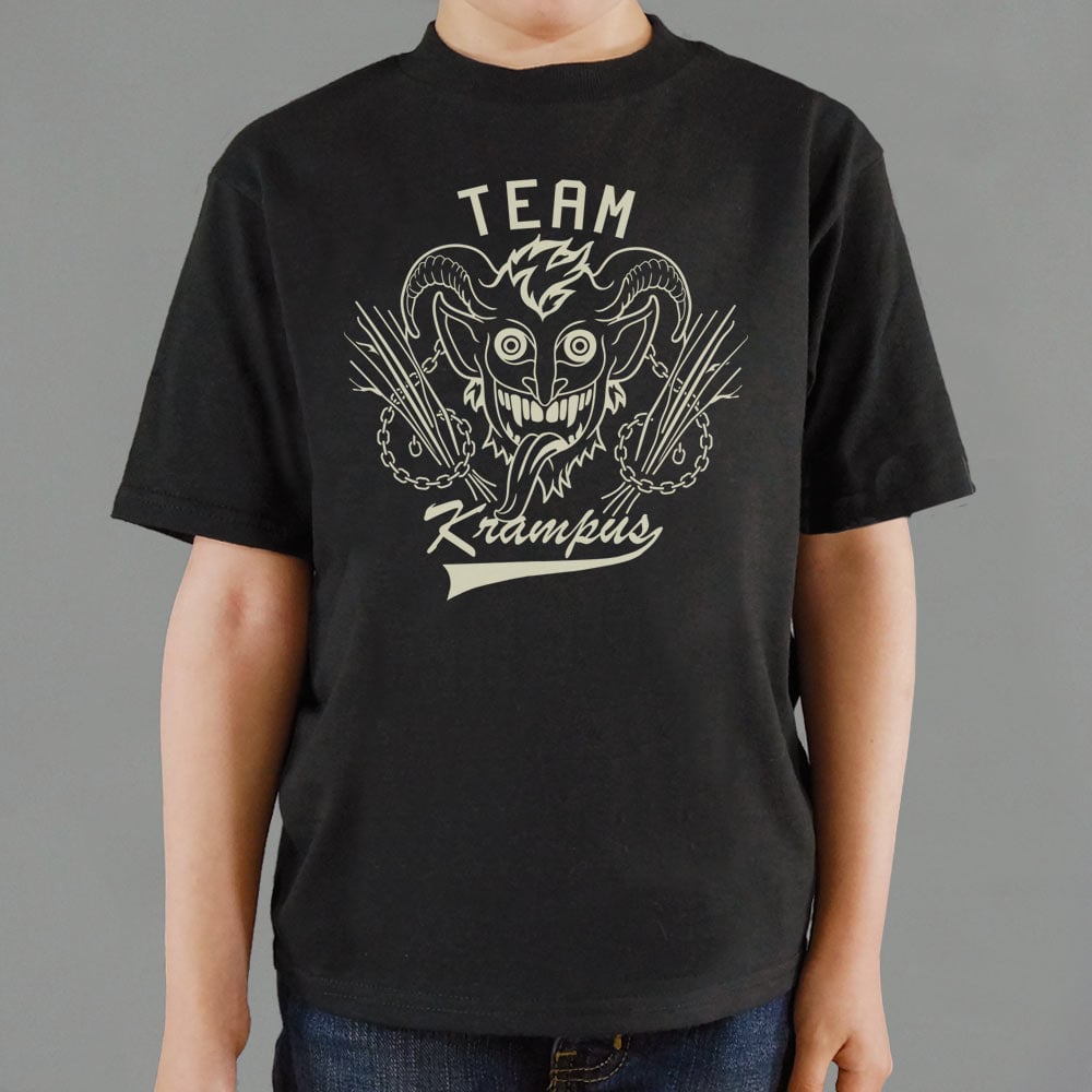 Team Krampus Horned Christmas Demon Graphic