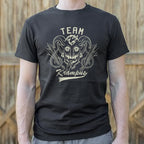 Team Krampus Horned Christmas Demon Graphic
