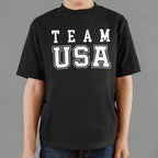 Team USA Varsity Style Patriotic Sports Graphic