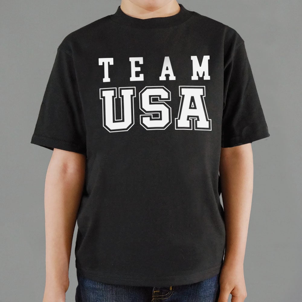 Team USA Varsity Style Patriotic Sports Graphic