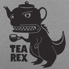 Tea Rex - Teapot Dinosaur Drinking Tea