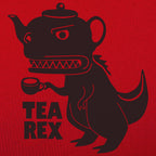 Tea Rex - Teapot Dinosaur Drinking Tea