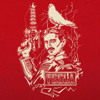 Nikola Tesla with Lightning Coil and Pigeon