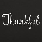 Thankful Cursive Script Thanksgiving Design