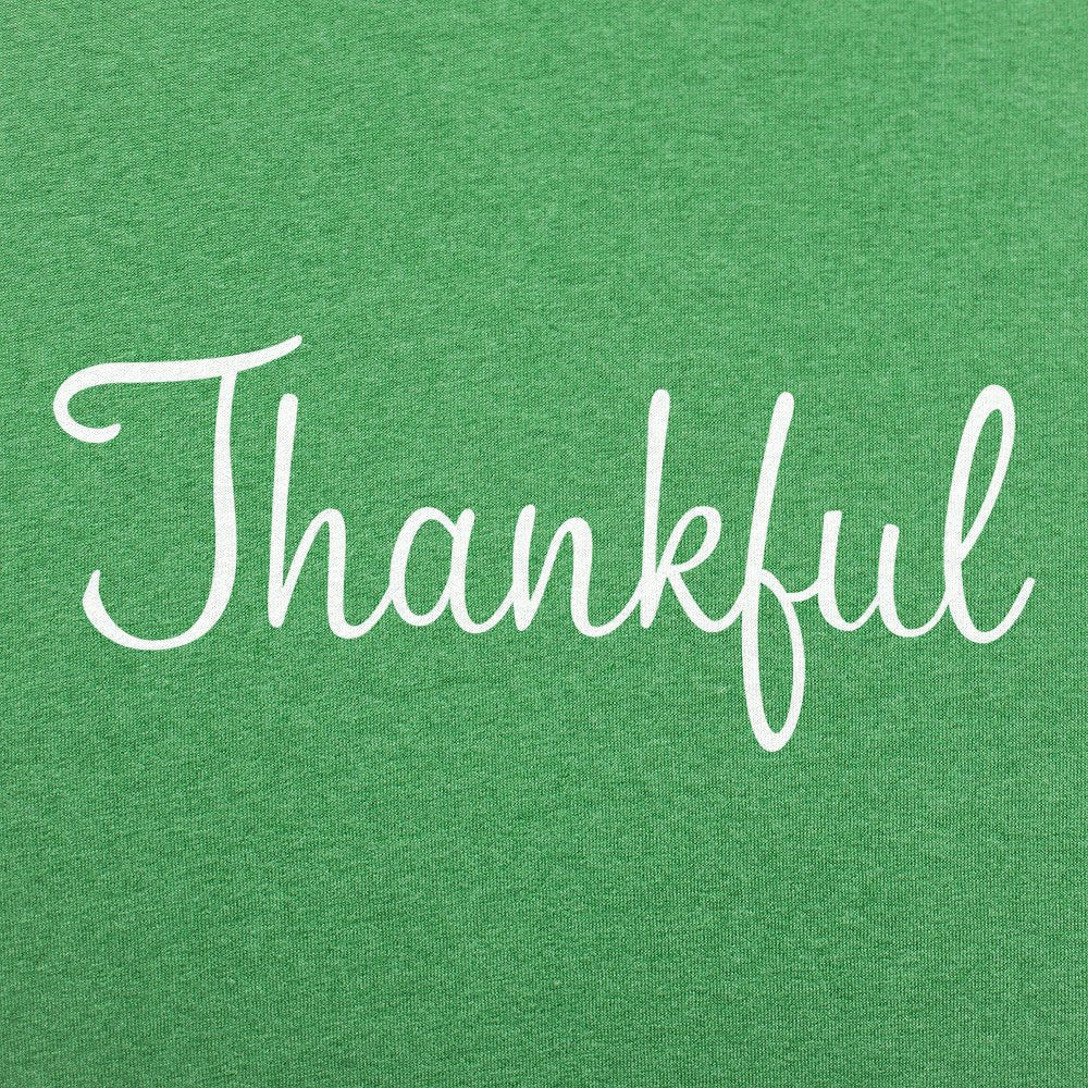 Thankful Cursive Script Thanksgiving Design