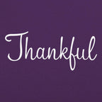Thankful Cursive Script Thanksgiving Design