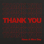 Thank You Bag Classic Plastic Grocery Bag Pattern