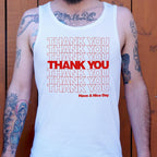Thank You Bag Classic Plastic Grocery Bag Pattern