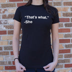 That's What She Said Quote