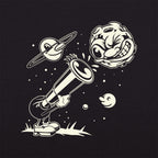 The Astronomer Telescope Staring Down a Grumpy Moon