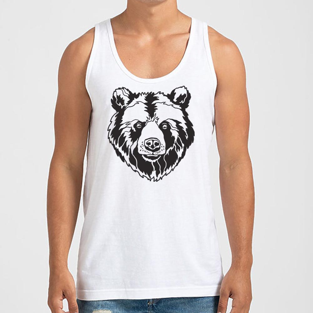 Grizzly Bear Face Graphic