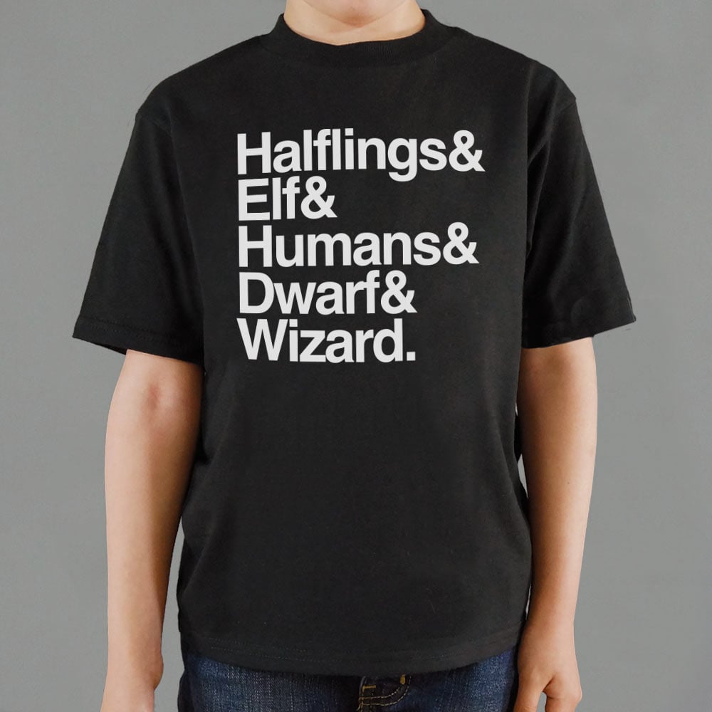 The Fellowship of Halflings. Elves. Humans. Dwarves and Wizards