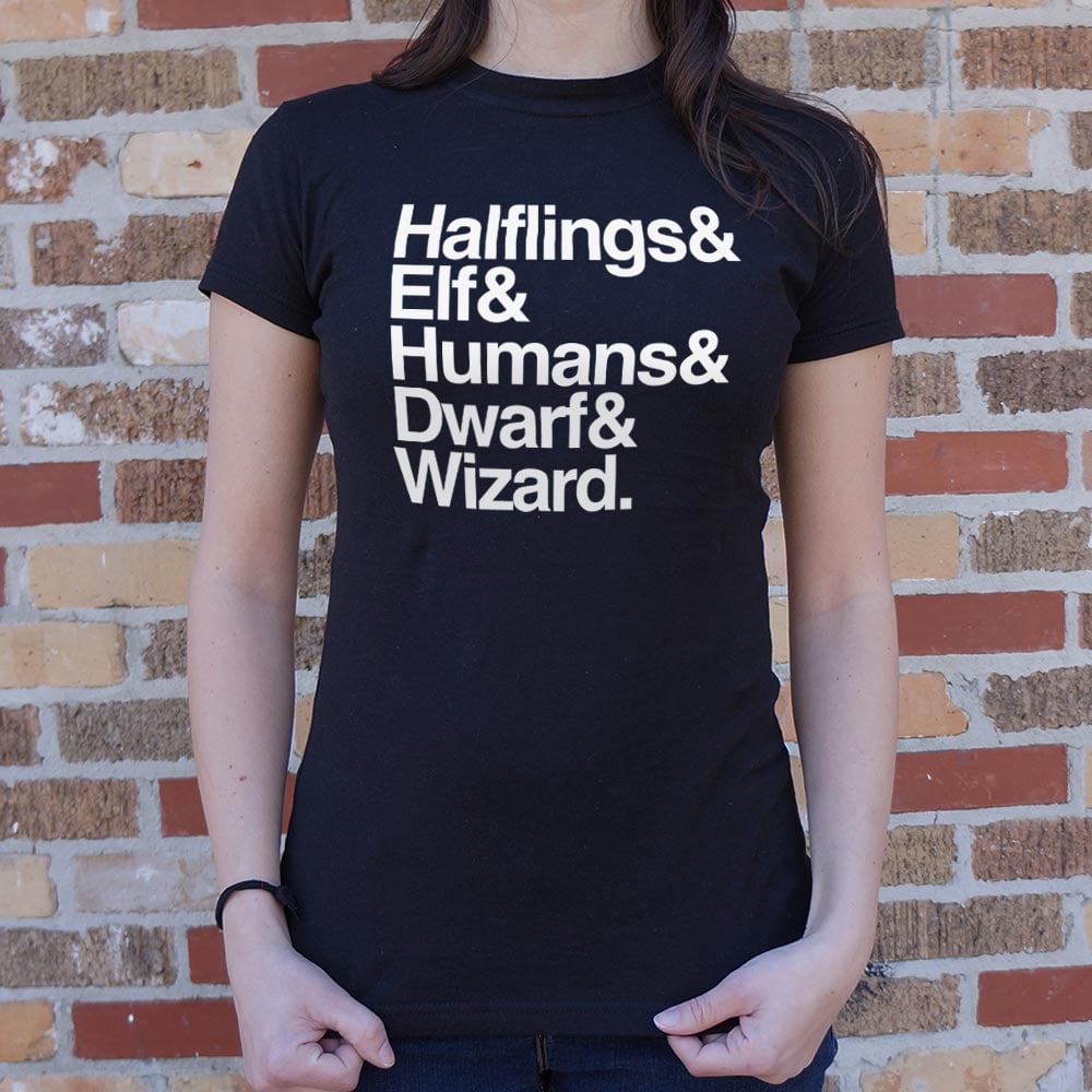 The Fellowship of Halflings. Elves. Humans. Dwarves and Wizards