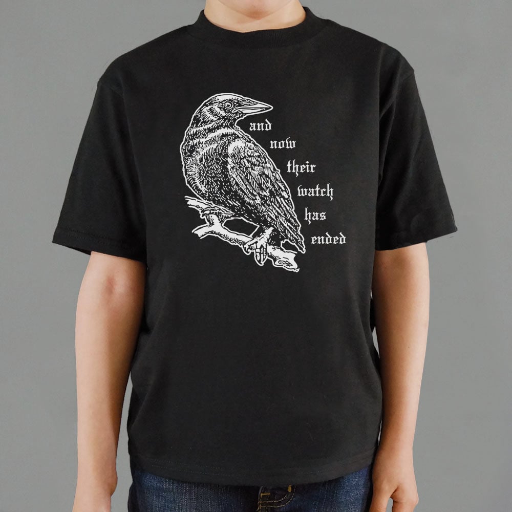 And Now Their Watch Has Ended Gothic Raven Graphic