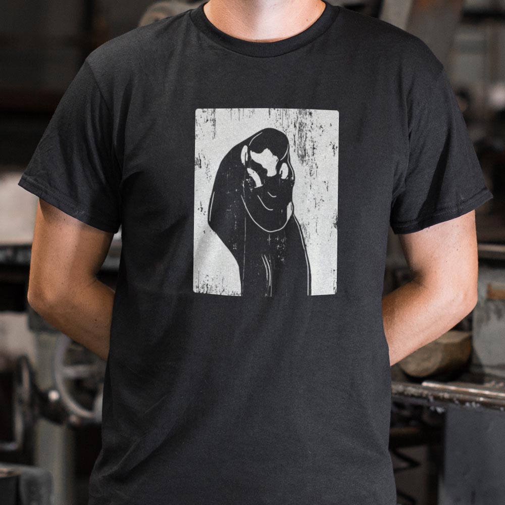 The Kiss Edvard Munch Woodcut Print