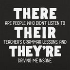 There Their They're Grammar Pun Graphic