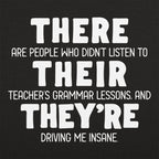 There Their They're Grammar Pun Graphic