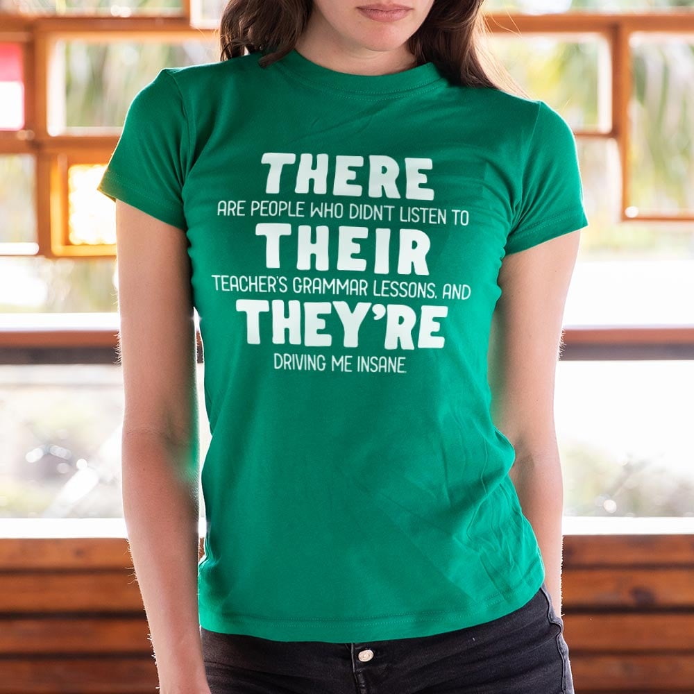 There Their They're Grammar Pun Graphic
