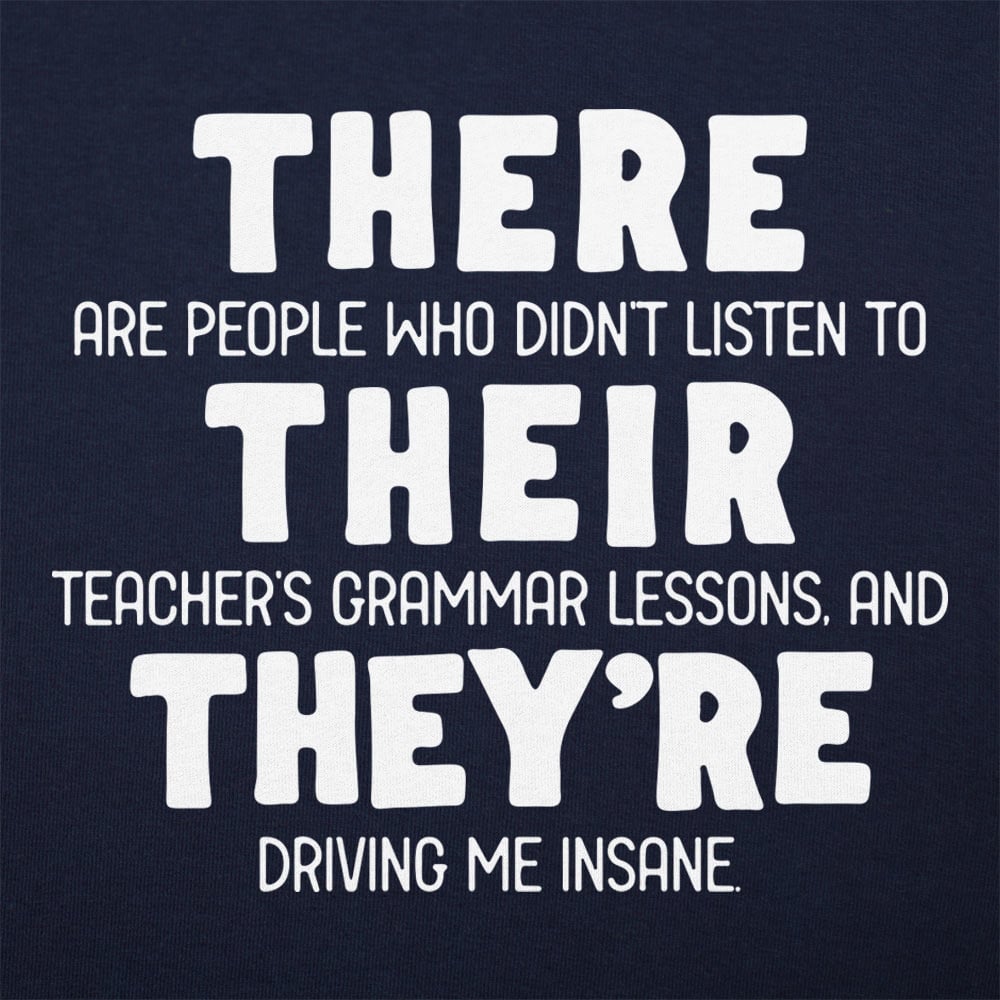 There Their They're Grammar Pun Graphic