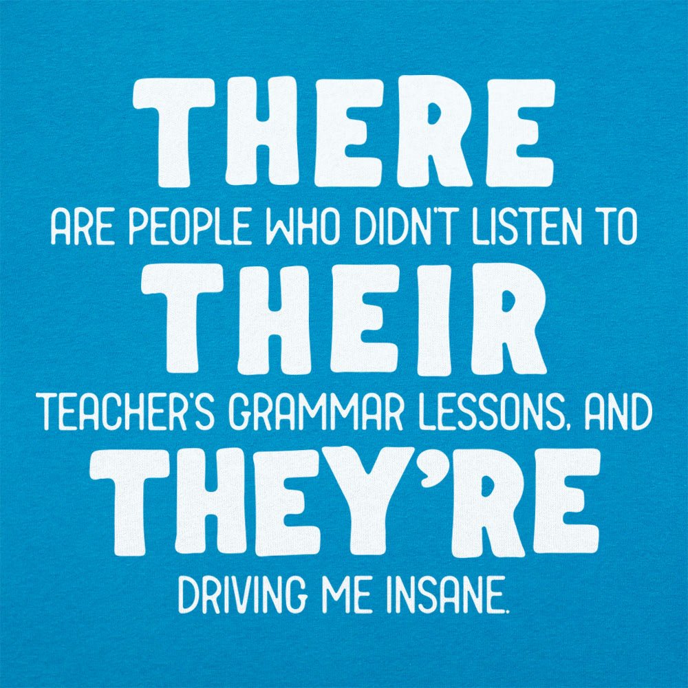 There Their They're Grammar Pun Graphic