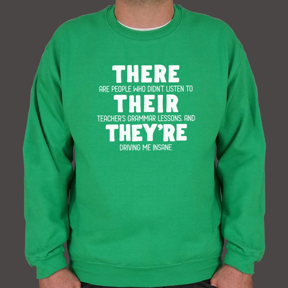 There Their They're Grammar Pun Graphic